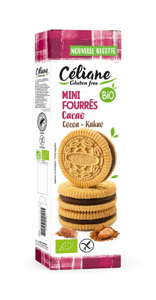 Les Recettes De Céliane Céliane Koekjes Gevuld met Cacao Bio & Glutenvrij (125 gr)