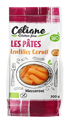 Les Recettes De Céliane Céliane Macaroni Koraal Linzen Bio & Glutenvrij (300 gr)