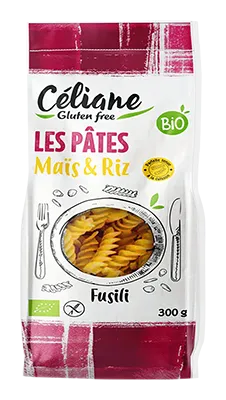 Les Recettes De Céliane Céliane Fusilli Rijst & Maïs Bio & Glutenvrij (300 gr)