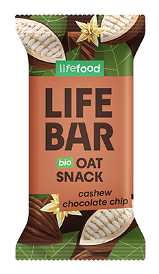 Lifefood Lifebar Oat Snack Cashew Chocolate Chip Bio & Raw (40 gr)