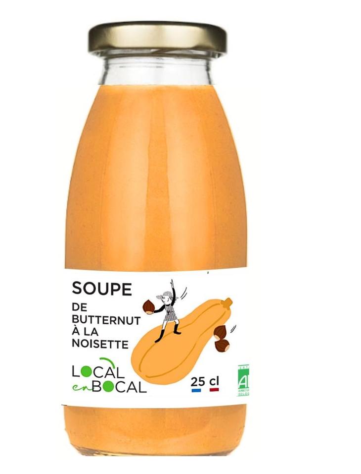 Local en Bocal Butternut Soep met Hazelnoten Bio (250 ml)