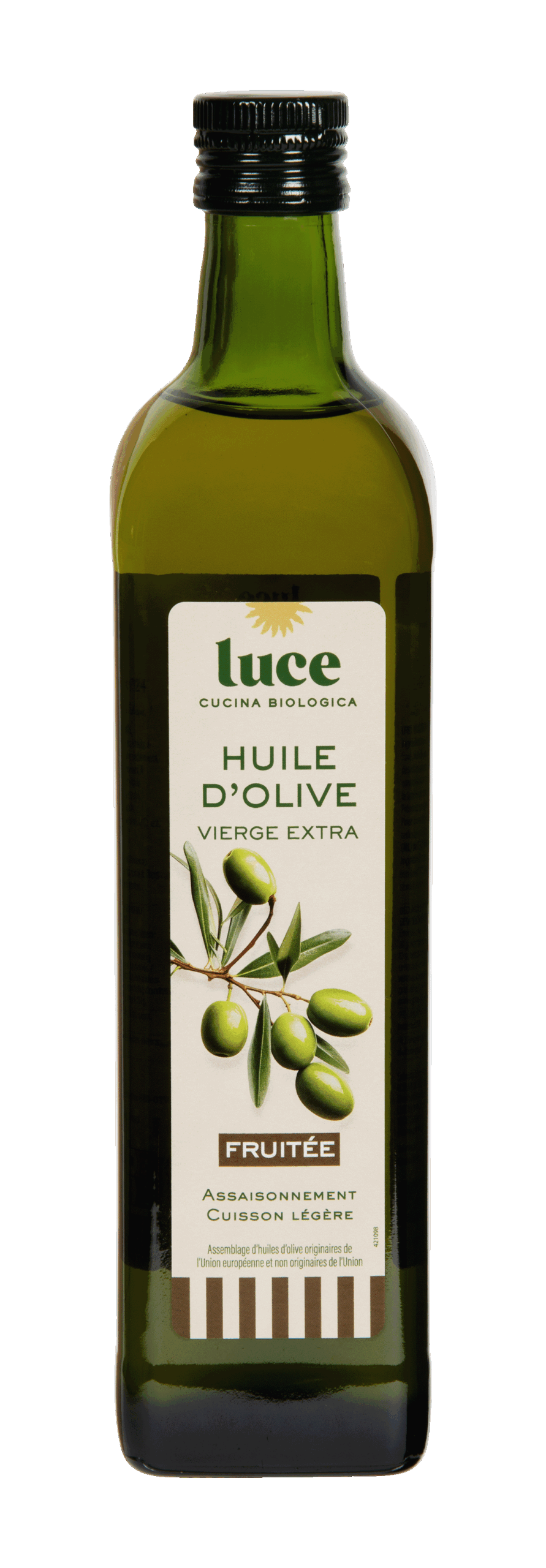 Luce Olijfolie Extra Vierge Fruitig Bio (750 ml)