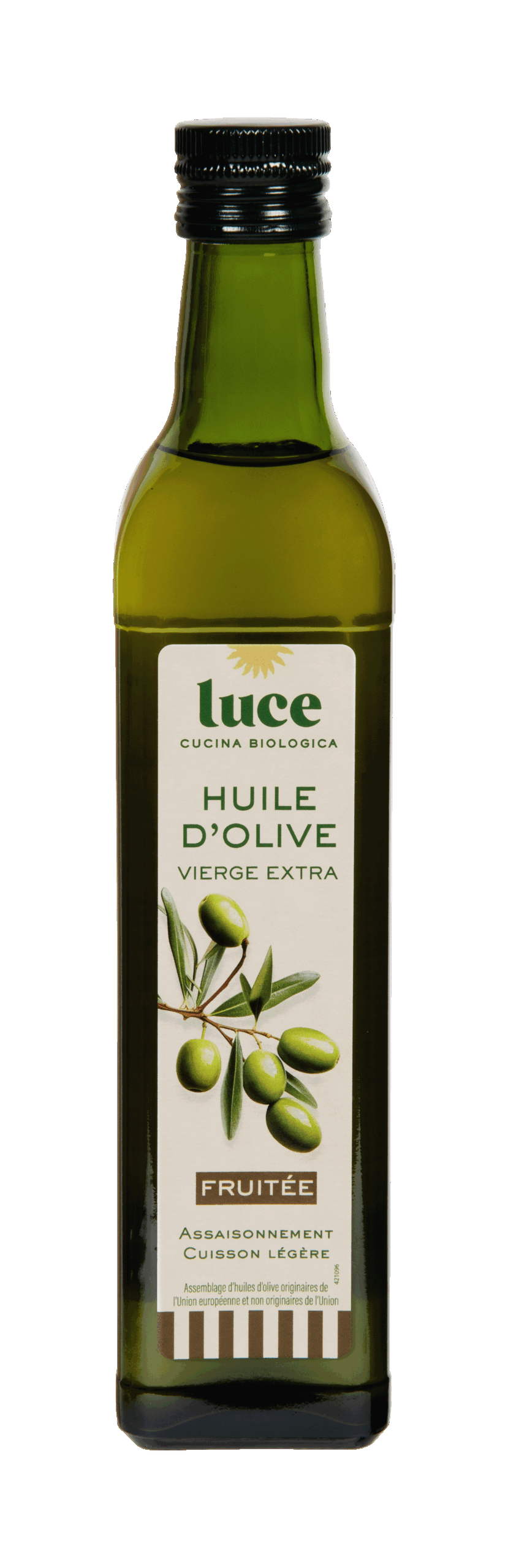 Luce Olijfolie Extra Vierge Fruitig Bio (500 ml)