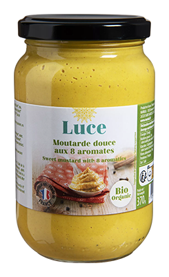 Luce Zoete Mosterd met 8 Kruiden Bio (370 gr)