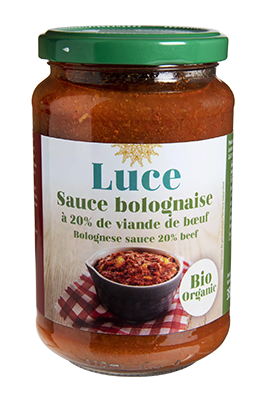Luce Bolognaisesaus 20% Rundvlees Bio (350 gr)