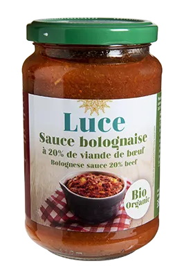 Luce Bolognaisesaus 20% Rundvlees Bio (350 gr)