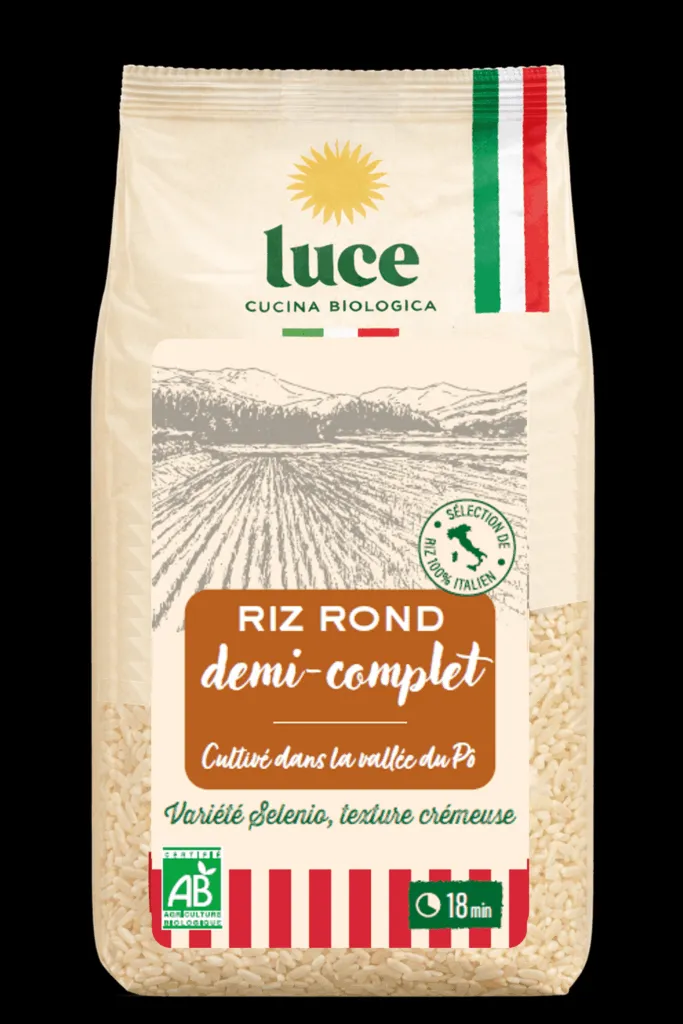 Luce Rijst rond 1/2 Volkoren Italië Bio (500 gr)
