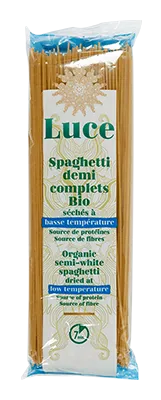 Luce Spaghetti Halfvolkoren Gedroogd op Lage Temperatuur Bio (500 gr)