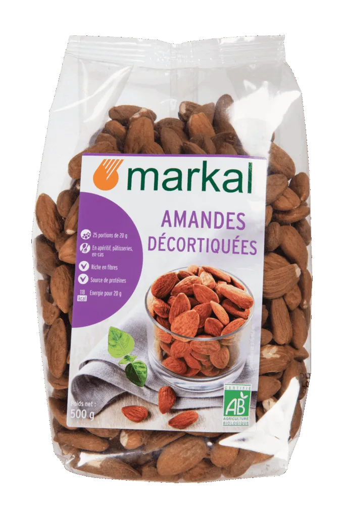 Markal Amandelen Gepeld Bio (500 gr)