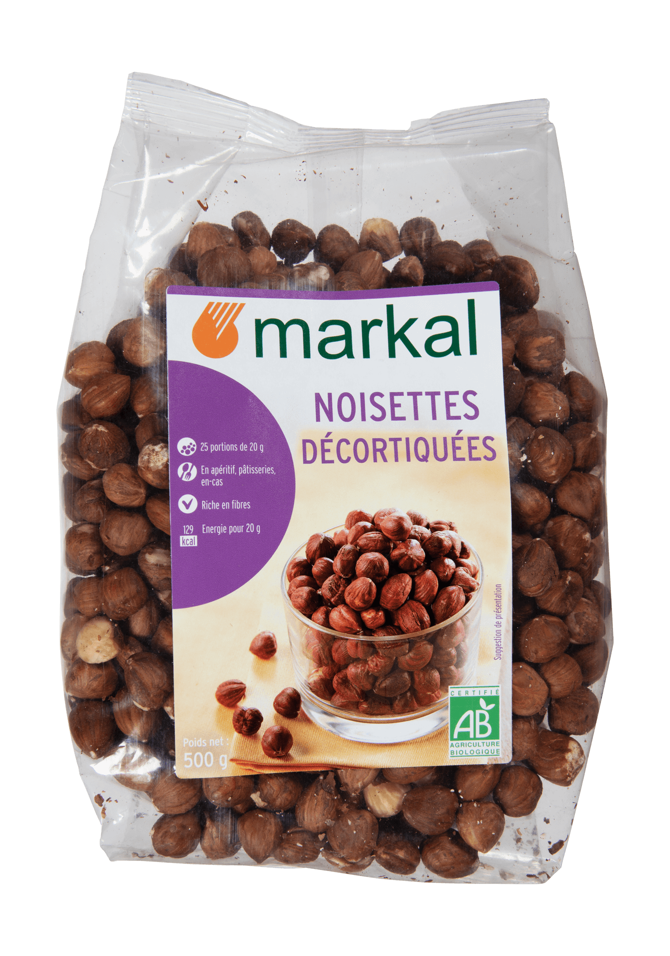 Markal Hazelnoten Gepeld Bio (250 gr)