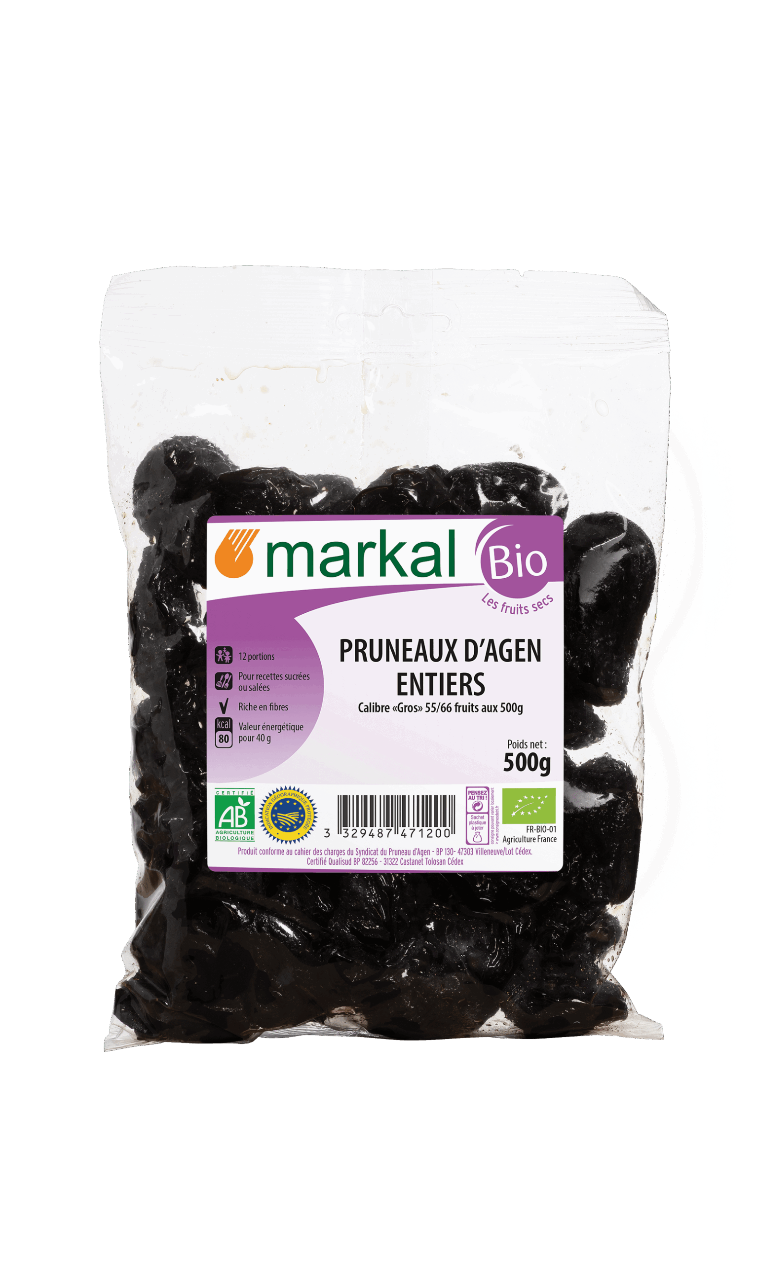 Markal Agen Pruimen 1/2 Droog - Heel Bio (500 gr)