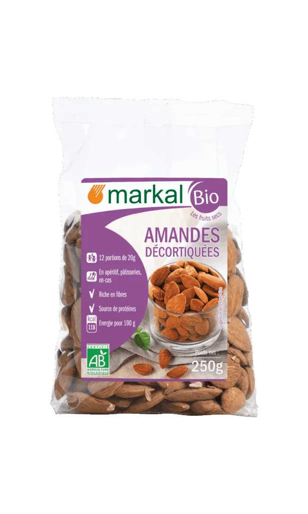 Markal Amandelen Gepeld Bio (250 gr)