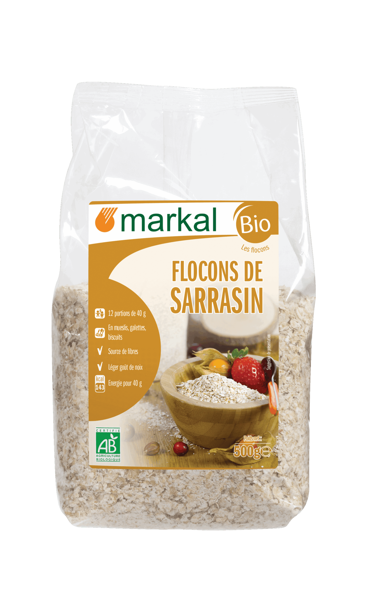 Markal Boekweitvlokken Bio (500 gr)