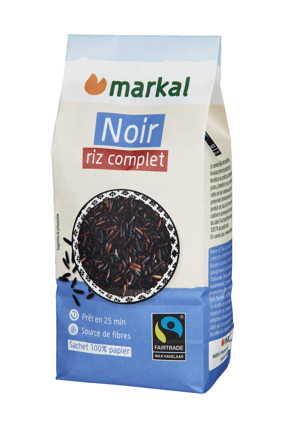 Markal Rijst Thaï Zwart Volkoren Bio (500 gr)
