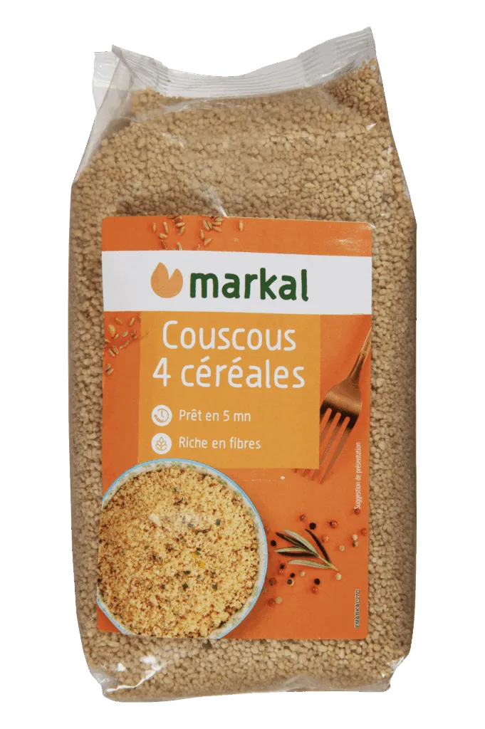 Markal Couscous 4 Granen met Harde Tarwe Bio (500 gr)
