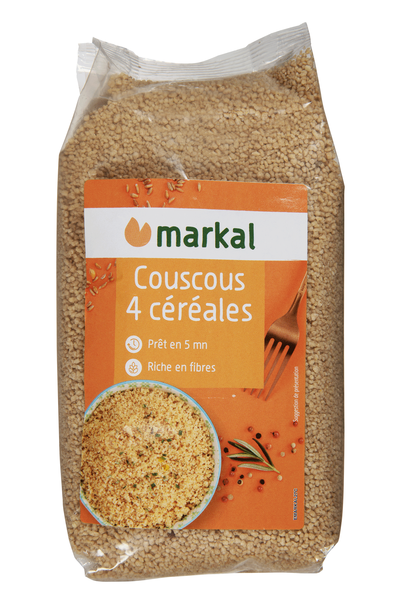 Markal Couscous 4 Granen met Harde Tarwe Bio (500 gr)