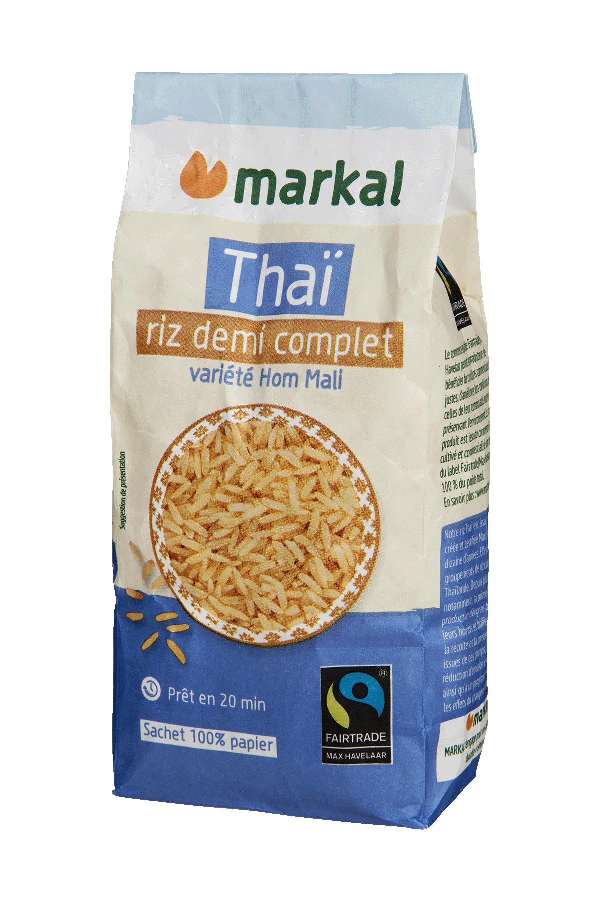 Markal Rijst Thaï 1/2 Volkoren Bio (500 gr)