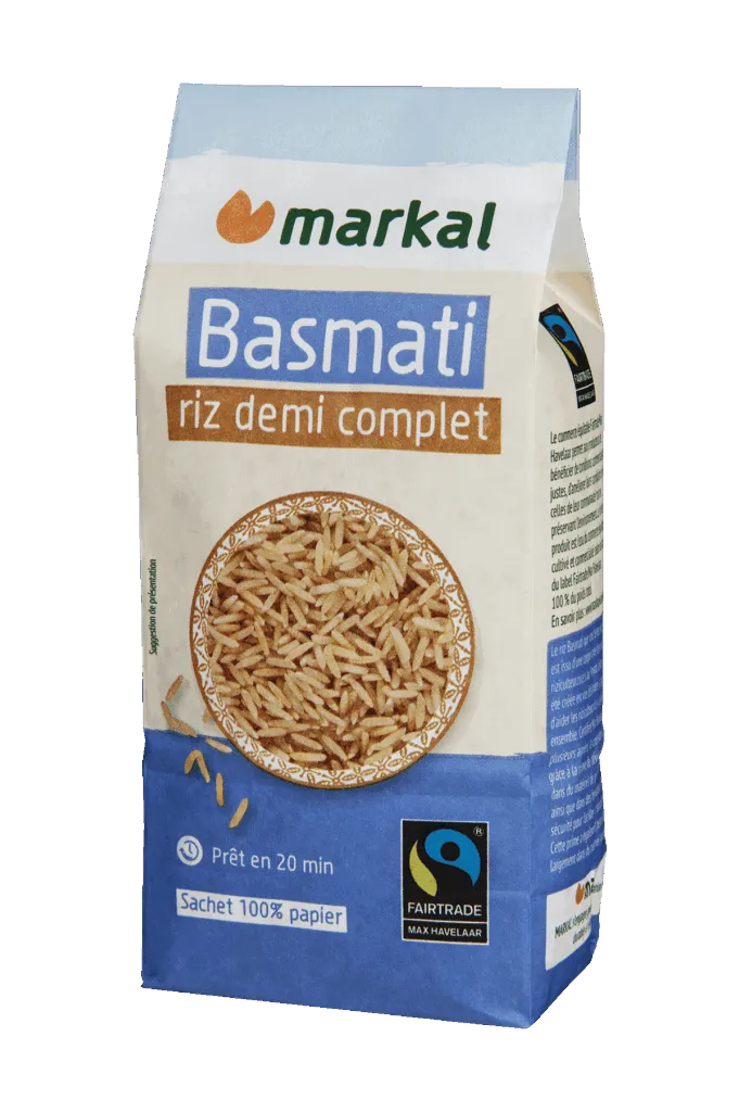 Markal Rijst Basmati 1/2 Volkoren Bio (500 gr)