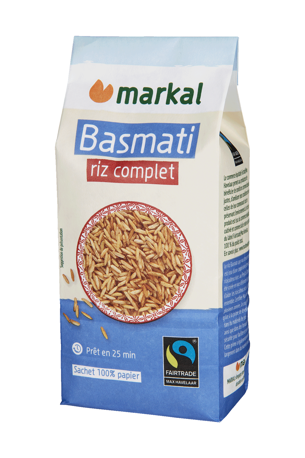 Markal Rijst Basmati Volkoren Bio (500 gr)