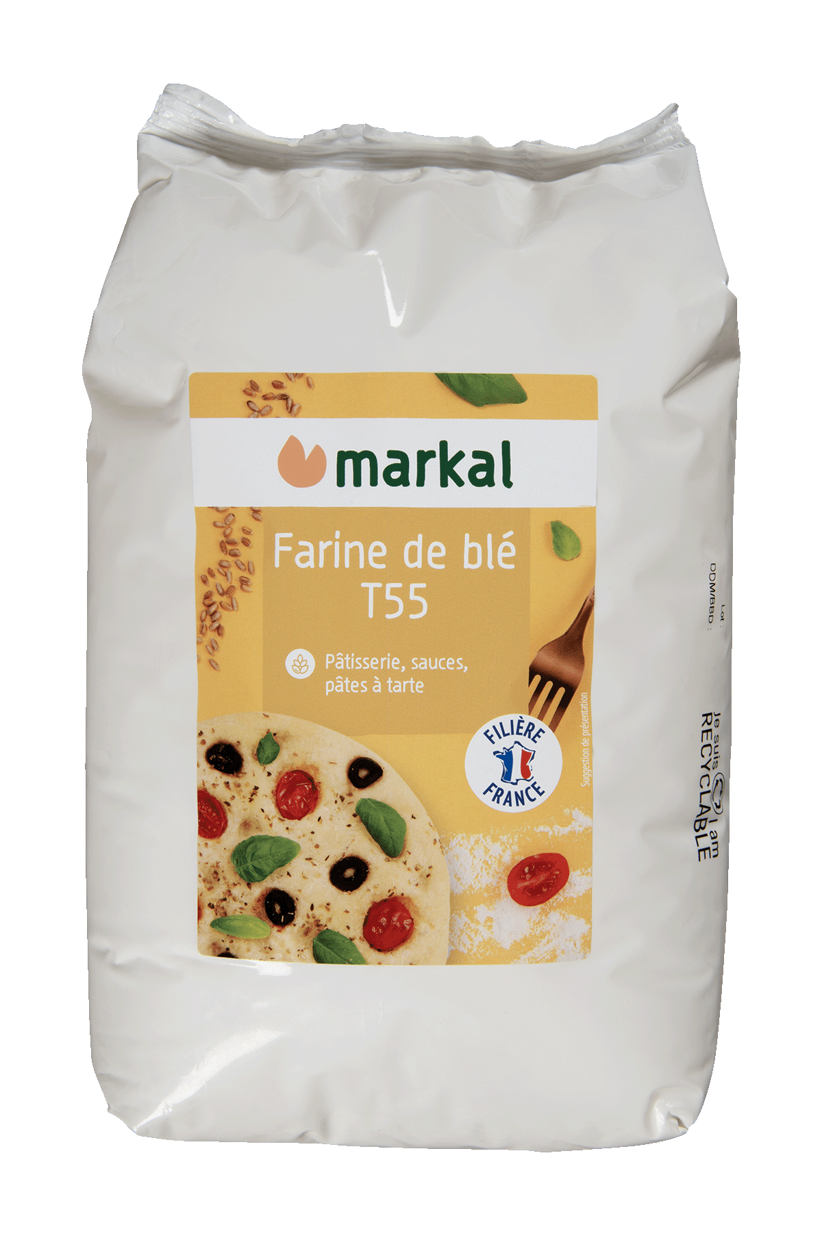 Markal Tarwebloem Wit Patentbloem T55 Bio (1000 gr)