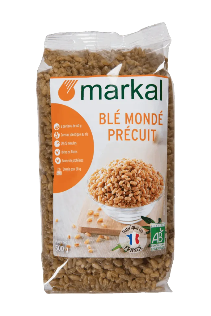 Markal Tarwe Gepeld Voorgekookt Bio (500 gr)