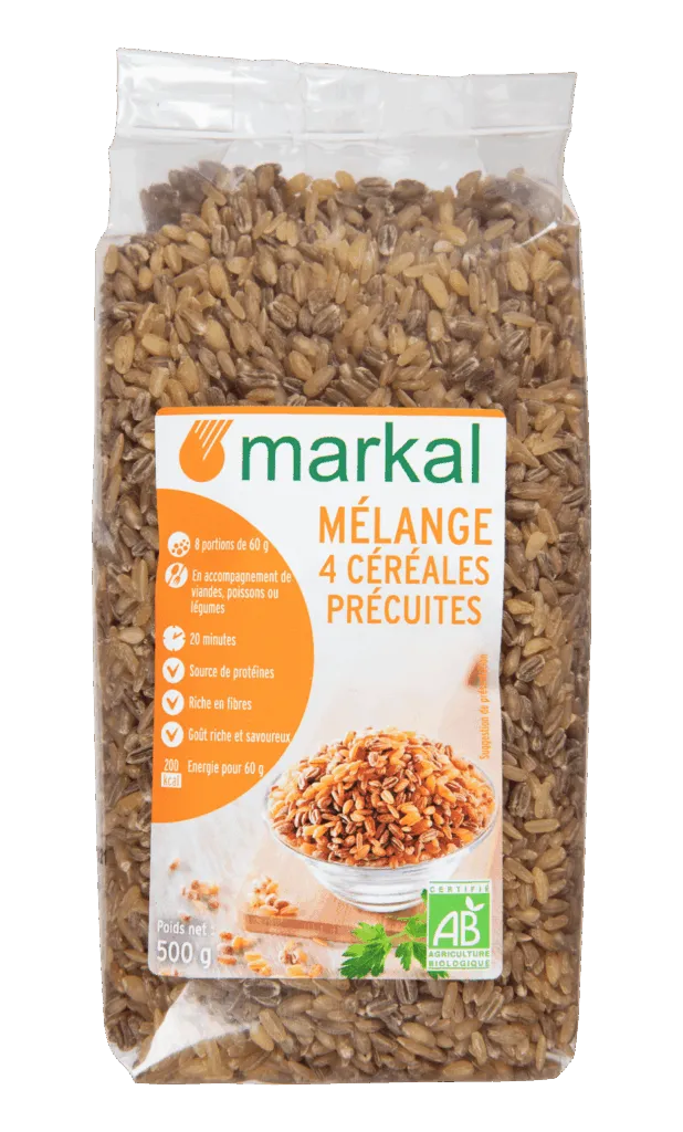 Markal Mix 4 Voorgekookte Granen Bio (500 gr)