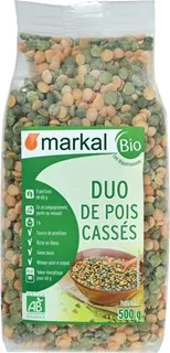 Markal Spliterwten Duo (groen en Geel) Bio (500 gr)
