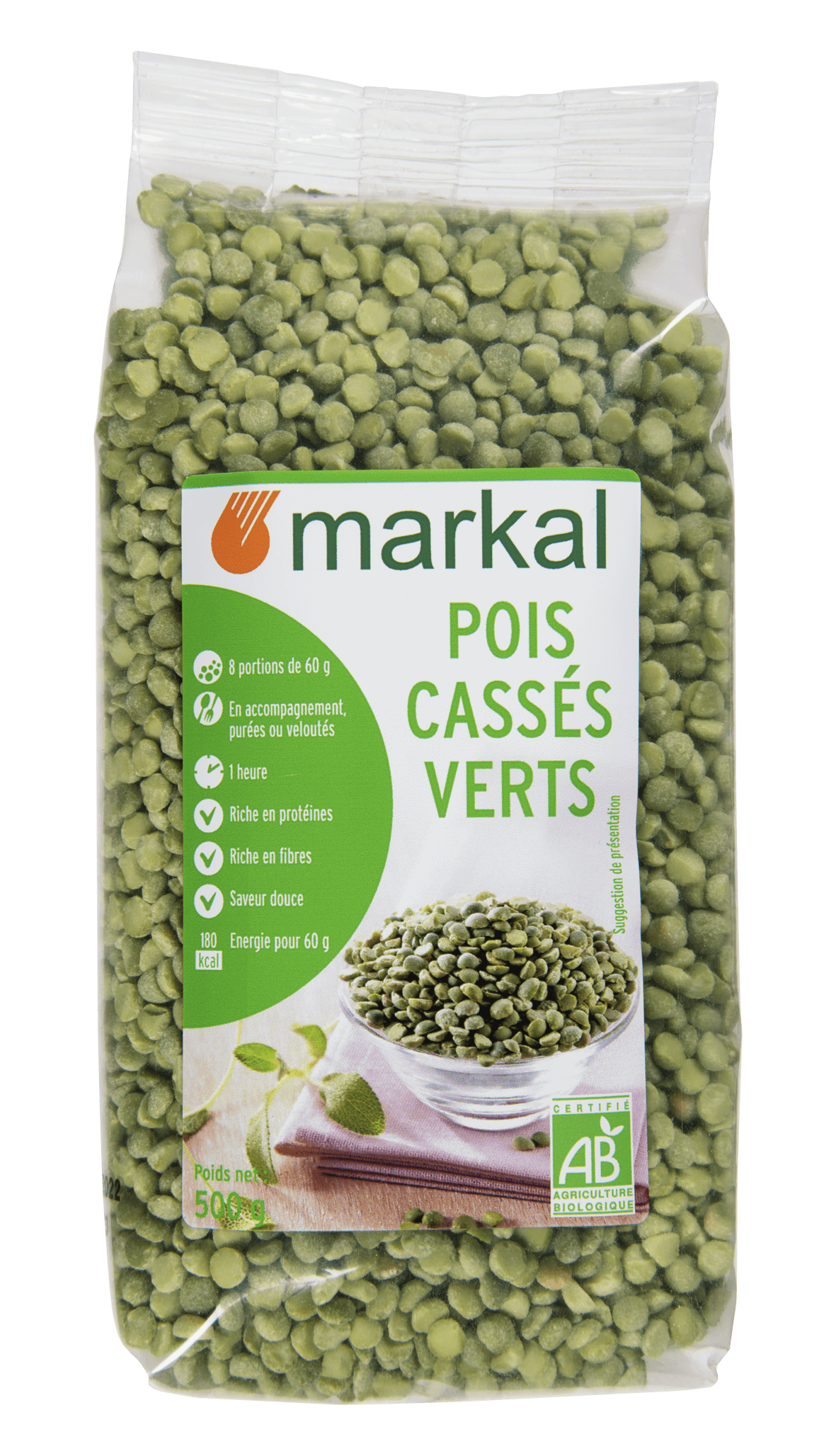 Markal Spliterwten Groen Bio (500 gr)