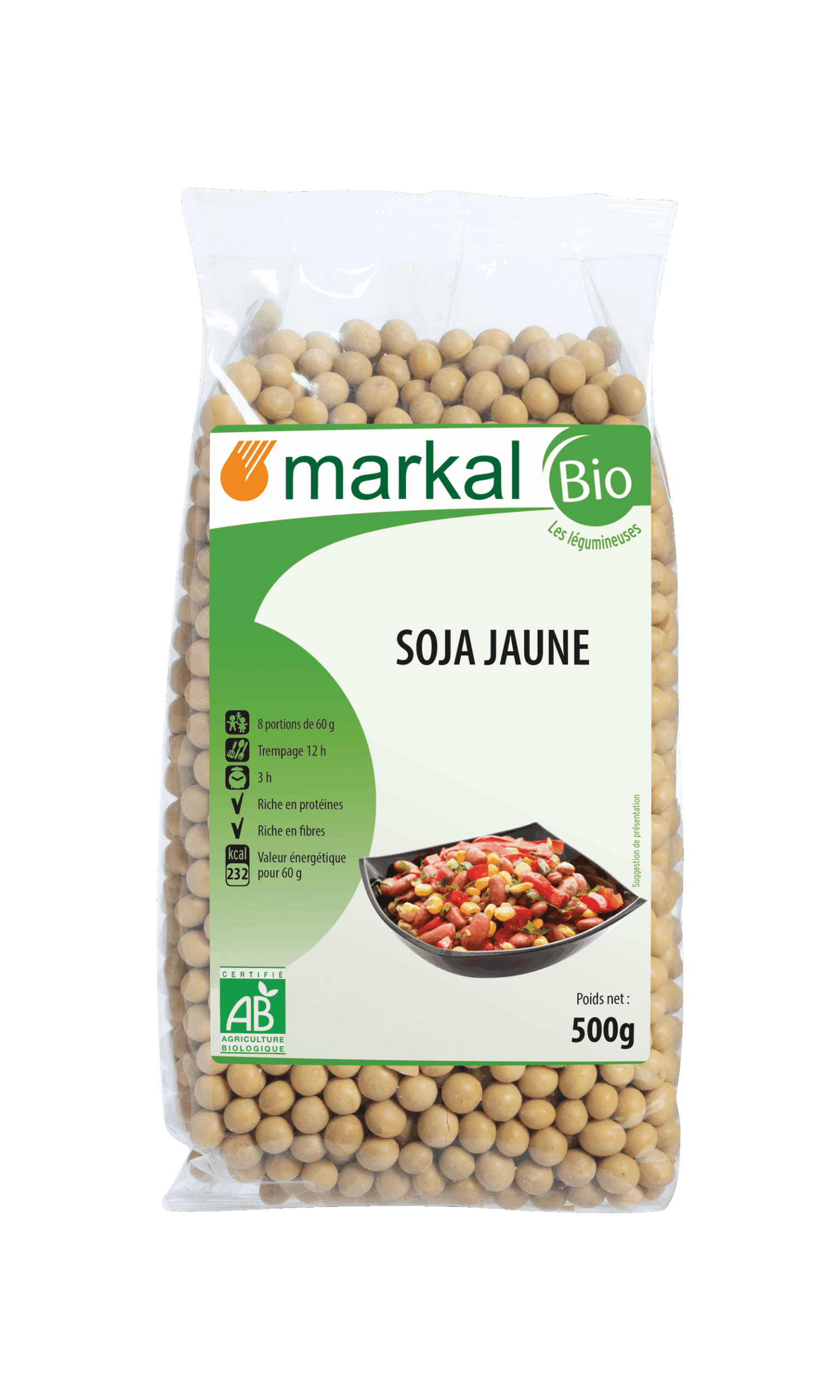 Markal Soja Geel Bio (500 gr)