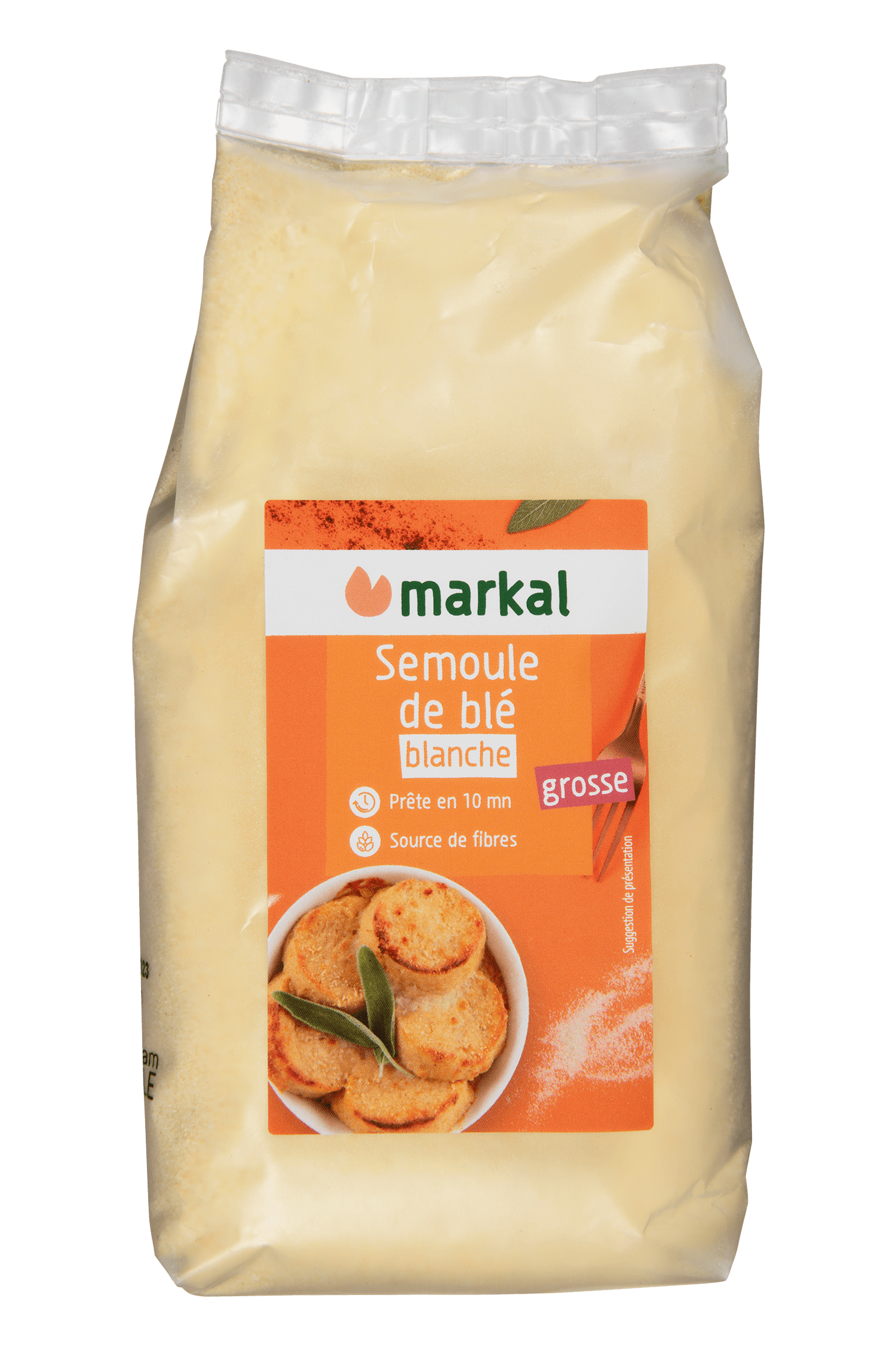 Markal Wit Griesmeel Grof Bio (500 gr)