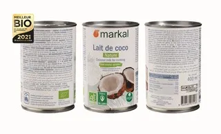 Markal Kokosmelk zonder Guargom Bio (400 ml)