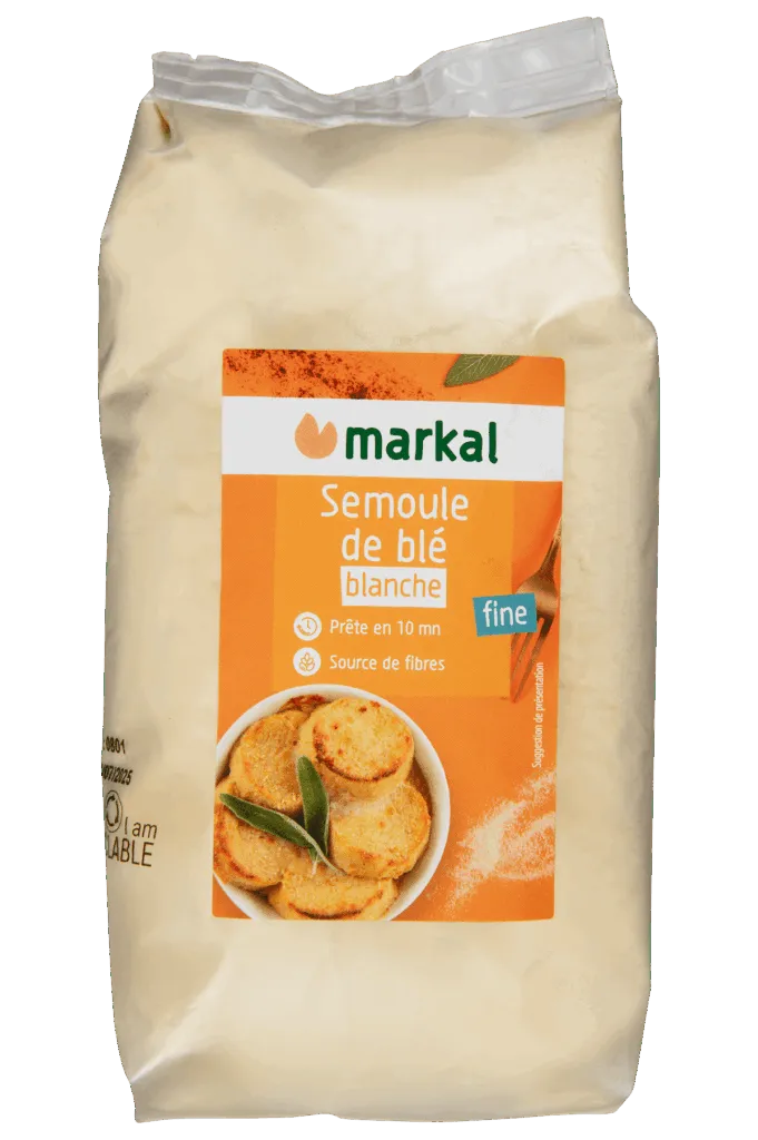 Markal Griesmeel Tarwe Wit Fijn Bio (500 gr)