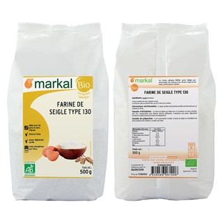 Markal Roggemeel Type 130 Bio (500 gr)