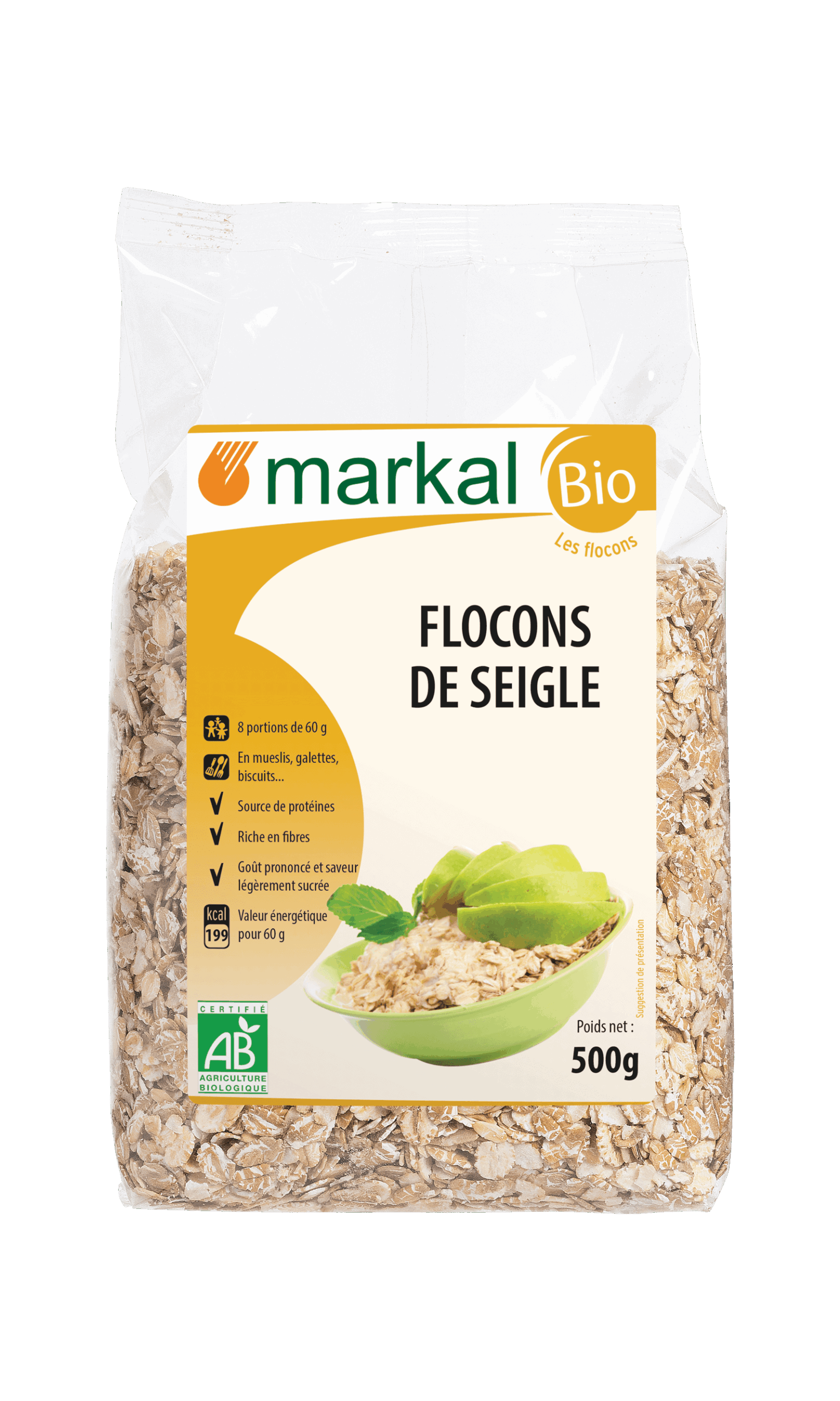 Markal Roggevlokken Bio (500 gr)