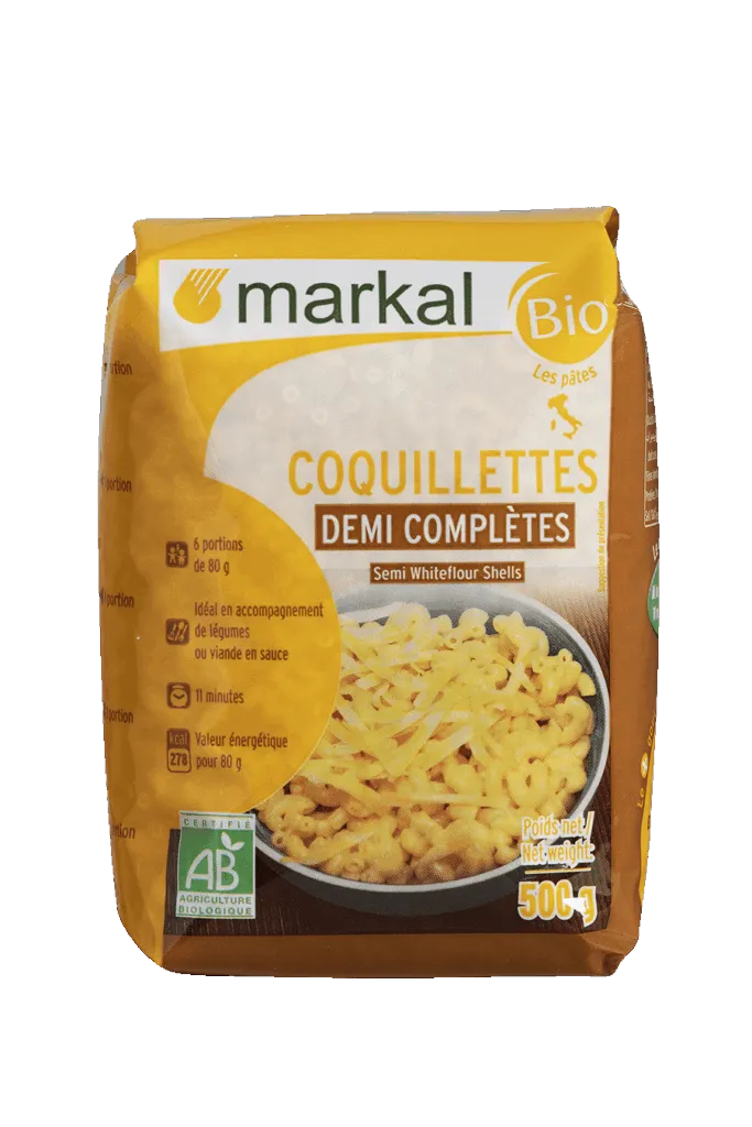 Markal Coquillettes 1/2 Volkoren Bio (500 gr)