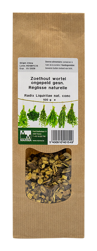 Marma Zoethoutwortel Ongepeld Gesneden (100 gr)