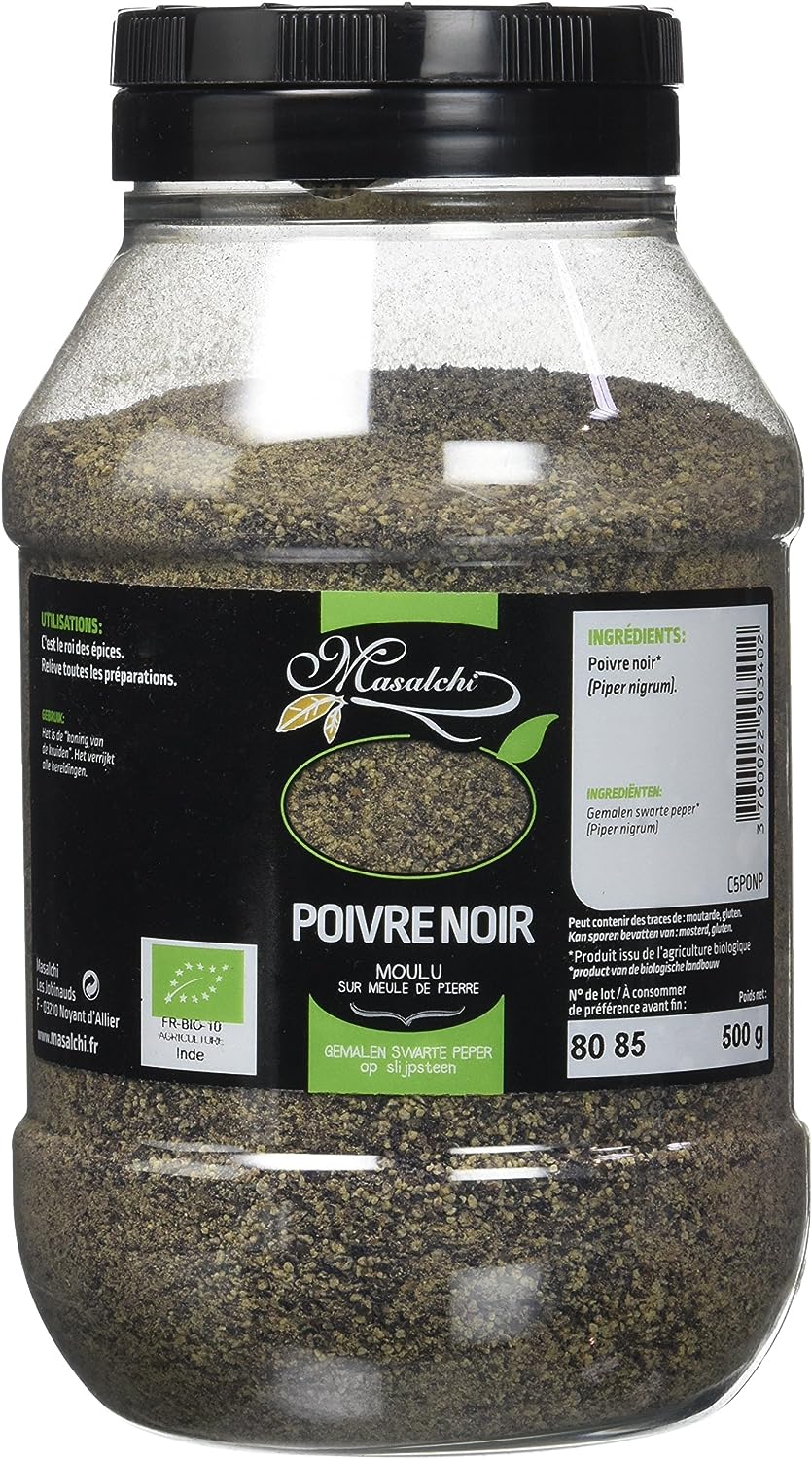 Masalchi Peper Zwart Gemalen Bio (500 gr)