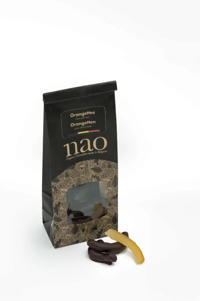 Nao Orangettes Pure Chocolade 71% Bio (100 gr)