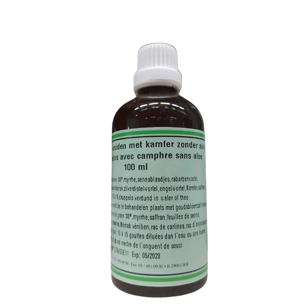 Nicolas Baele Zweedse Druppels met Kamfer zonder Aloë (100 ml)