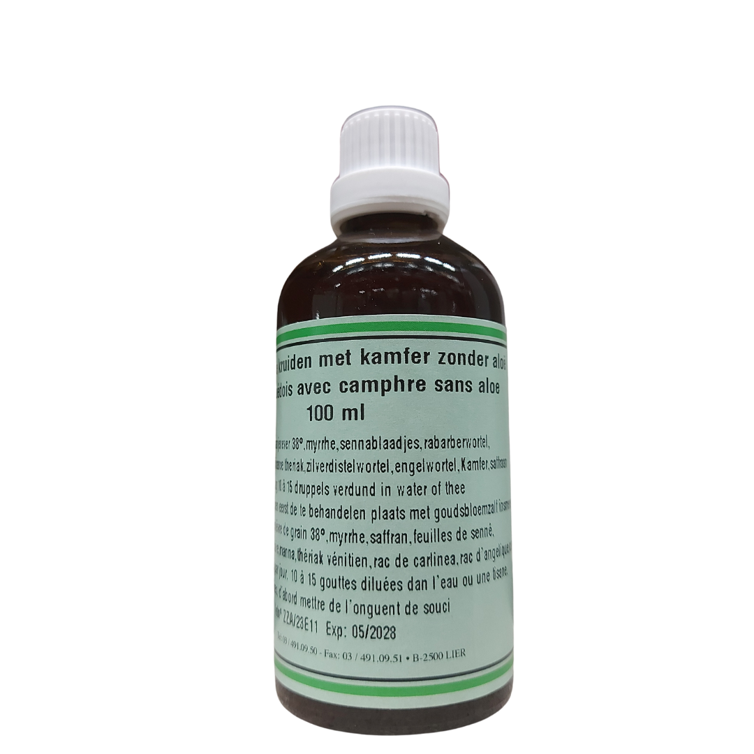 Nicolas Baele Zweedse Druppels met Kamfer zonder Aloë (100 ml)