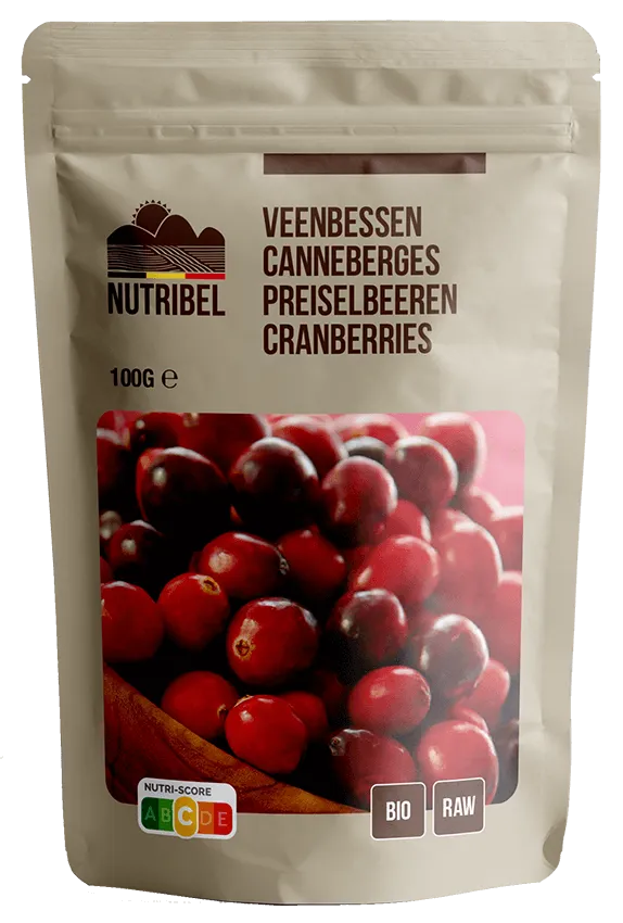 Nutribel Veenbessen Bio & Raw (100 gr)