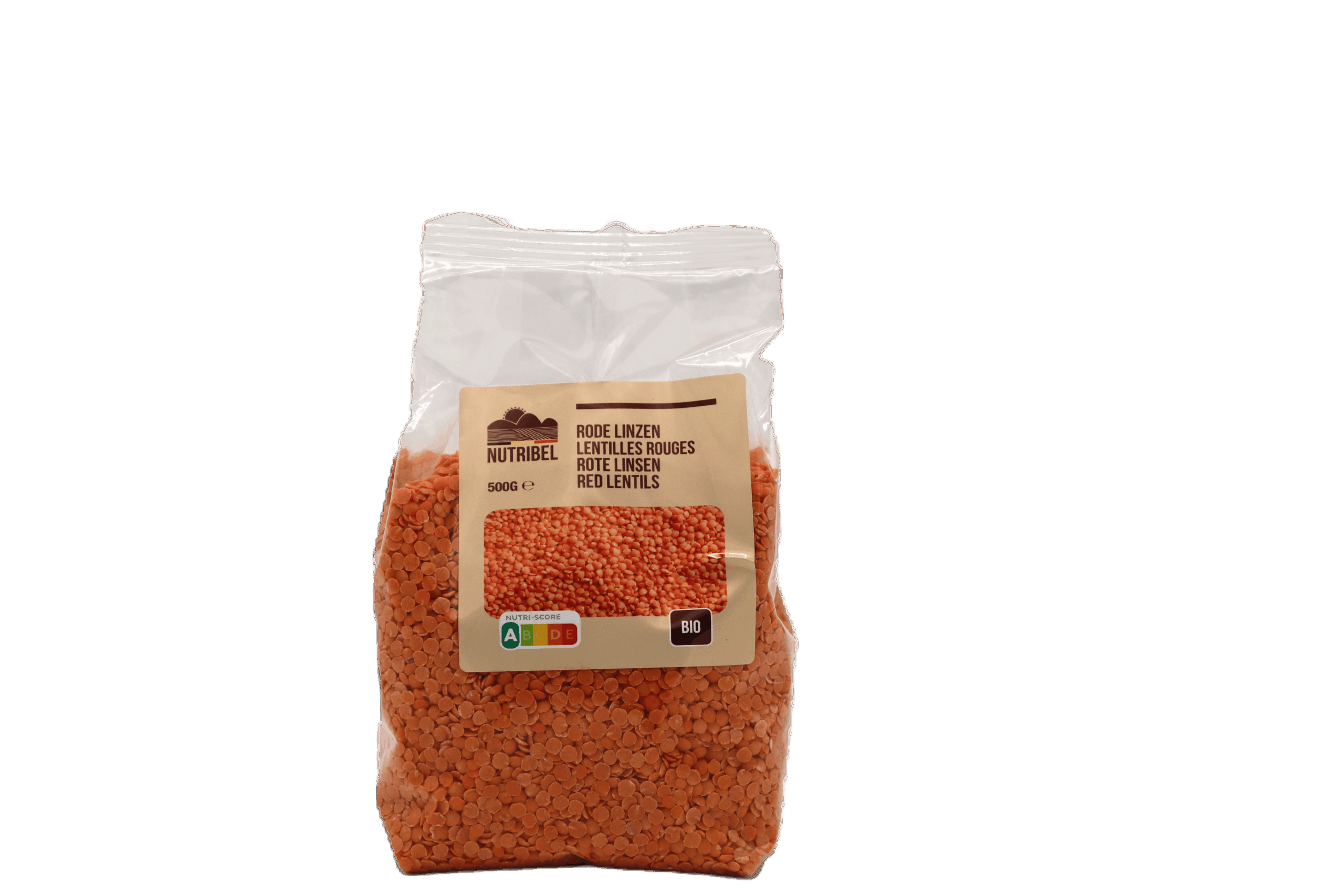 Nutribel Linzen Rood Bio (500 gr)