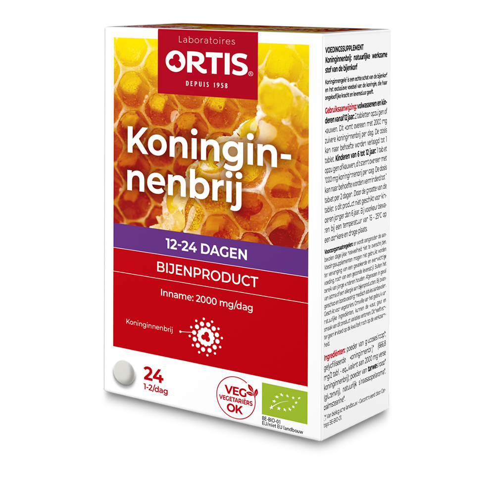 Ortis Koninginnebrij Bio (24 kauwtabletten)
