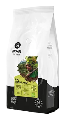 Oxfam Koffie Gemalen Highland Fairtrade Bio (1000 gr)
