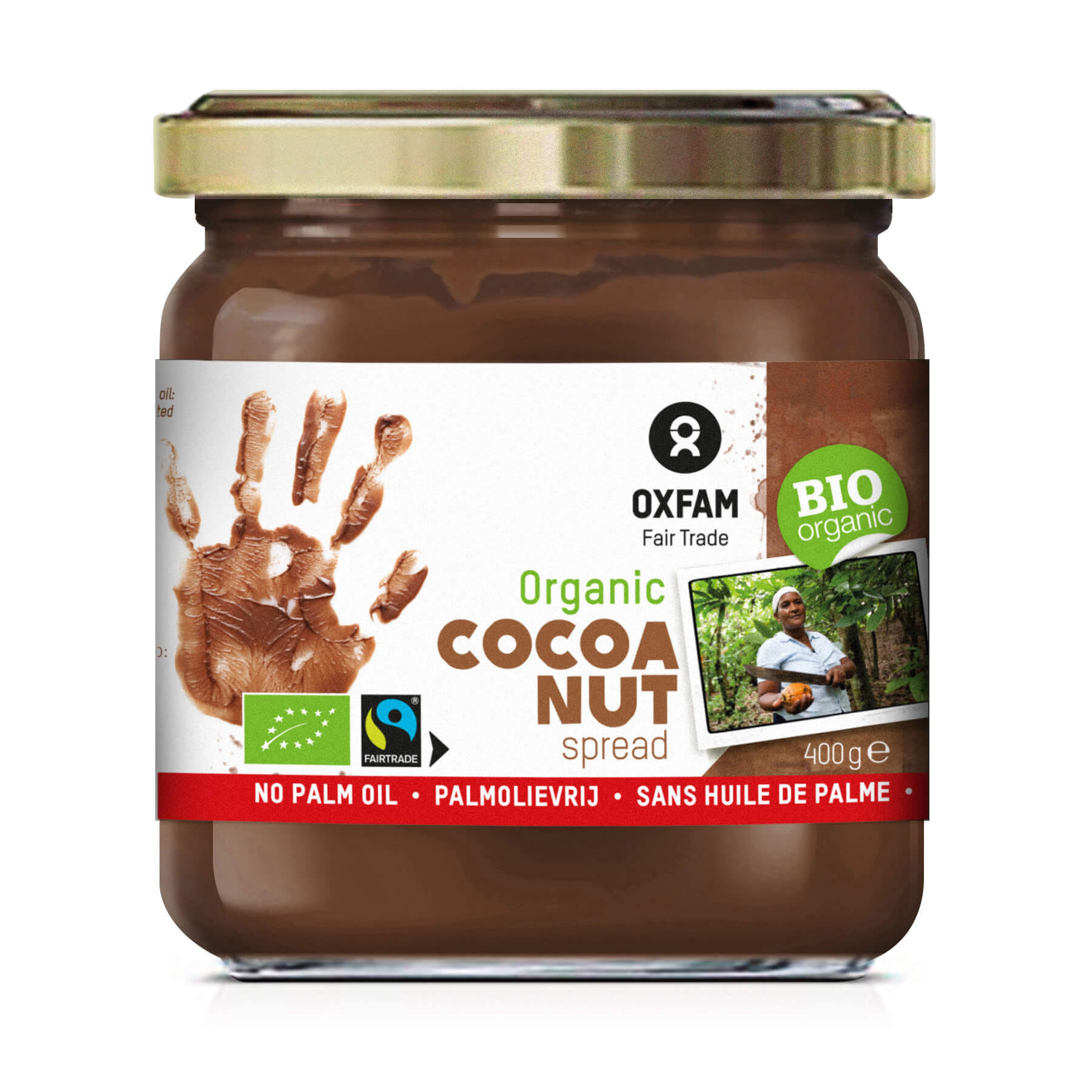Oxfam Choco Nut Palmolievrij Fairtrade Bio (400 gr)