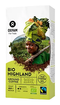 Oxfam Koffie Gemalen Highland Fairtrade Bio (250 gr)