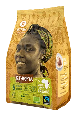 Oxfam Koffie Gemalen Ethiopië Fairtrade Bio (250 gr)