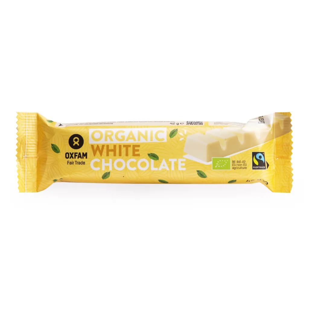 Oxfam Witte Chocolade Reep Fairtrade Bio (47 gr)