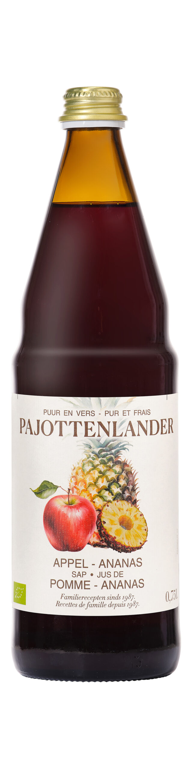 Pajottenlander Appel-ananassap Bio (200 ml)