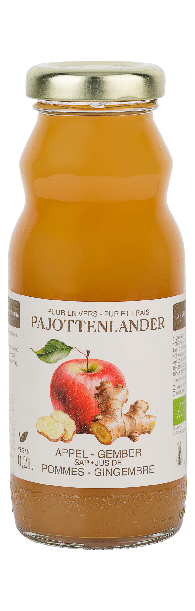 Pajottenlander Appel-gembersap Bio (200 ml)